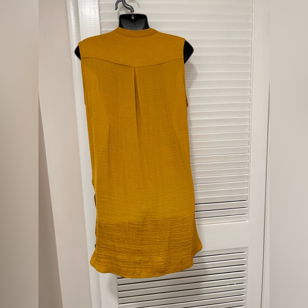 Joie Sleeveless Button Down Tunic Style Blouse In… - image 3